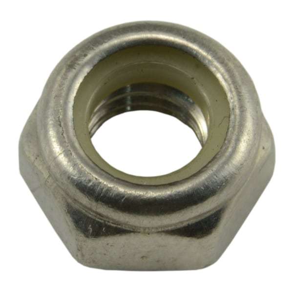 Midwest Fastener Nylon Insert Lock Nut, M6-1.00, A2 Stainless Steel, Not Graded, 10 PK 69603 - main